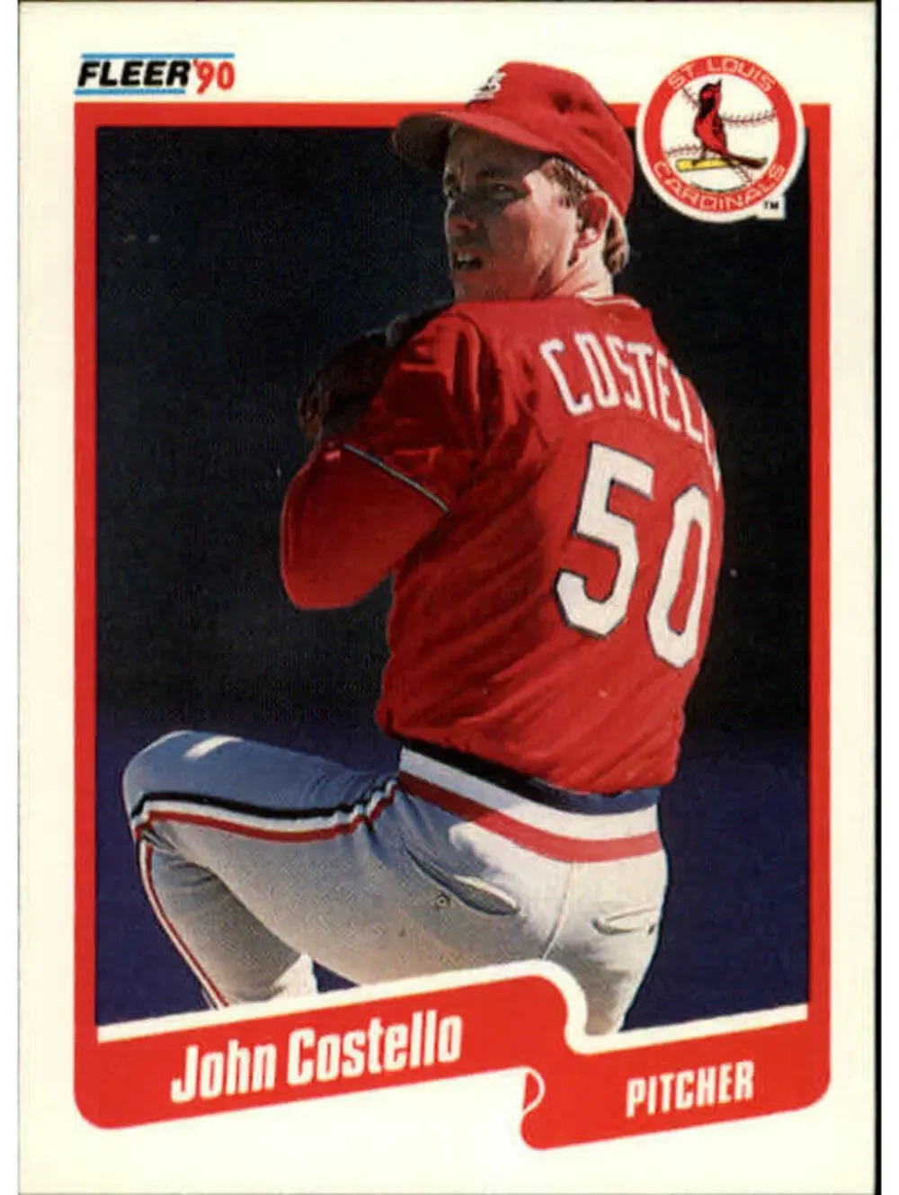 1990 John Costello Fleer Baseball Card #246
